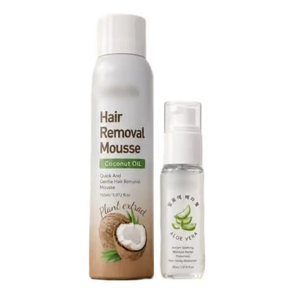 Coconut Oil & Aloe Vera Hair Removal Mousse for Sensitive Skin